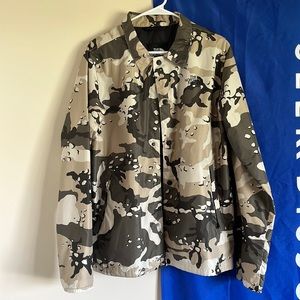 North face camo windbreaker/ coach jacket